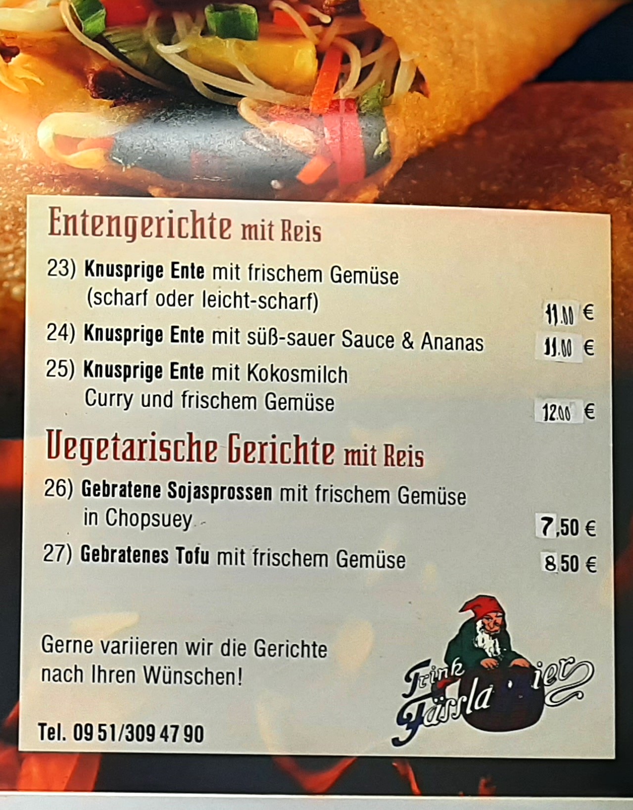 Asia Imbiss Bamberg Speisekarte 3
